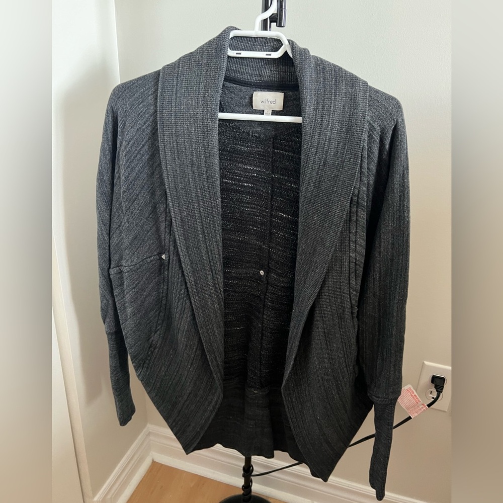 Wilfred by Aritzia Diderot Cocoon Studded Sweater Cardigan (size small)
